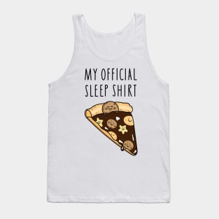 Sleep shirt pizza and cookie Tank Top